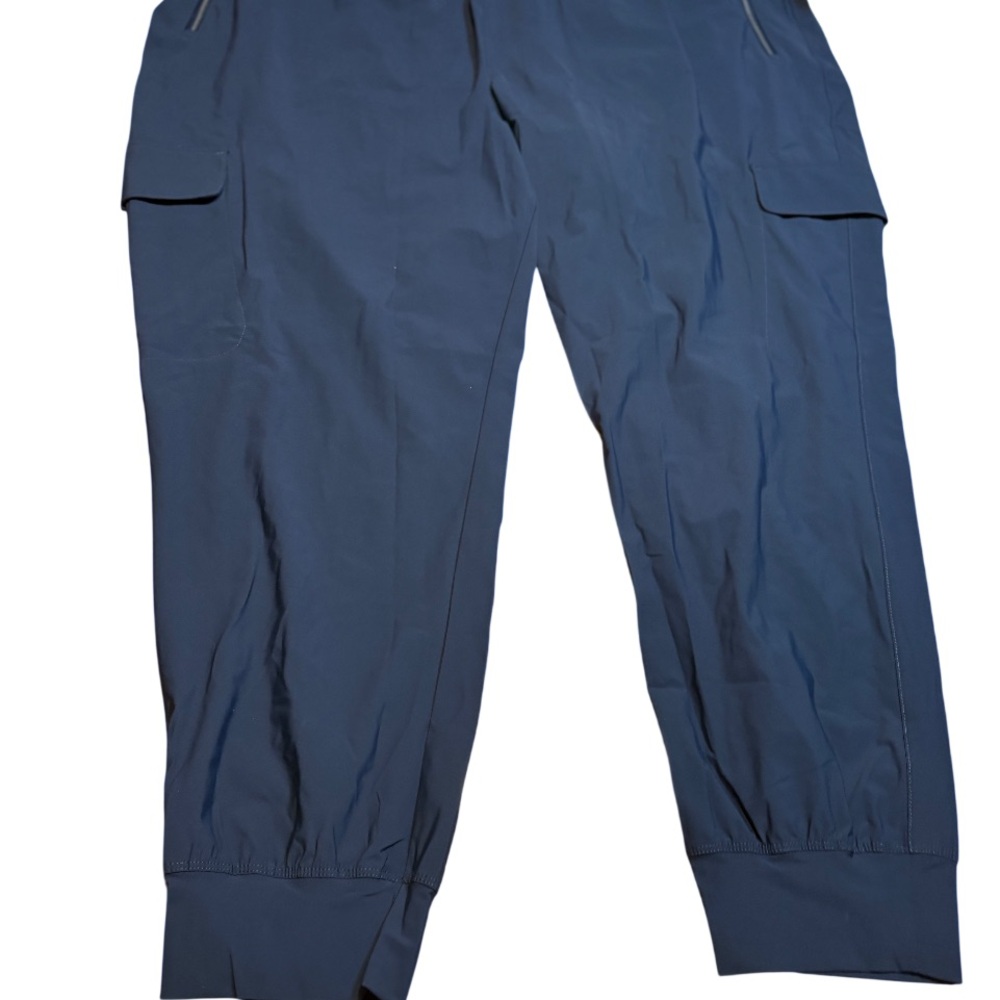Old Navy High-Waisted SleekTech Cargo Joggers xxl 2x blue women’s - Picture 3 of 13